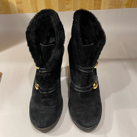 Coach Lenora black suede ankle boots - Picture 4 of 11